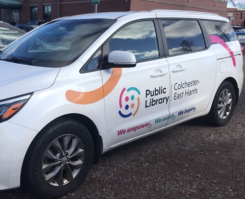 Request for Tenders for a 4-door Hybrid Passenger Van. For offsite programming, outreach services and inter-branch deliveries.